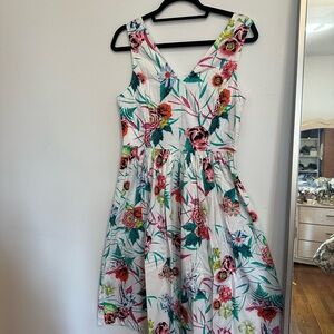Patrizia Luca Floral Multicolor Dress